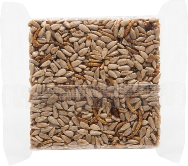 Manna Pro Farmhouse Favorites Sunflower & Mealworm Coop Cake Chicken Treats, 6-oz bag