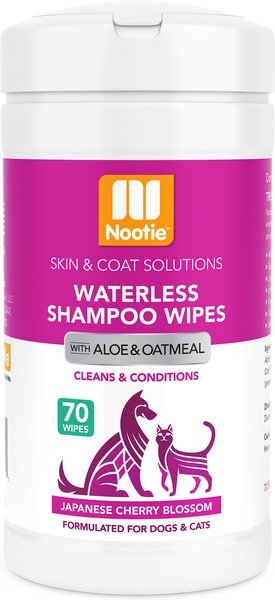 Nootie Japanese Cherry Blossom Dog & Cat Waterless Shampoo Wipes, 70 count slide 1 of 3