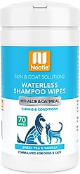 Nootie Sweet Pea & Vanilla Dog & Cat Waterless Shampoo Wipes, 70 count