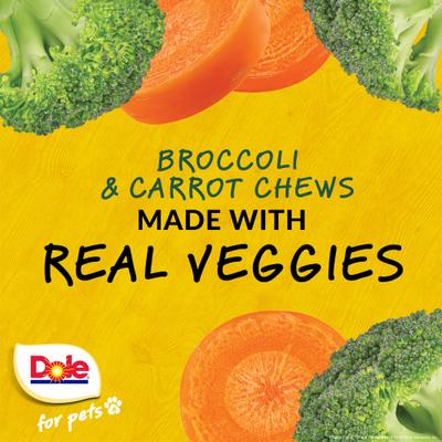 Show full view: Dole Assorted Broccoli + Carrot Soft & Chewy Dog Treats, 7-oz bag slide 4 of 7