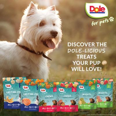 Show full view: Dole Assorted Broccoli + Carrot Soft & Chewy Dog Treats, 7-oz bag slide 7 of 7