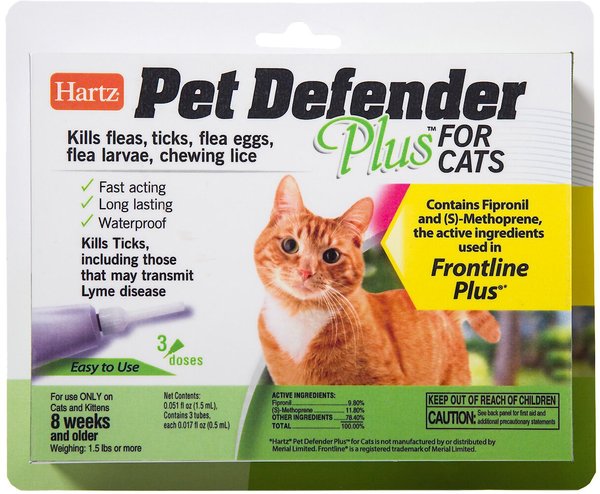 Hartz Pet Defender Plus Flea Treatment for Cats