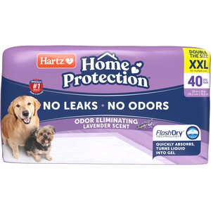 Hartz Home Protection Lavender Scent Odor Eliminating Dog Pads, XX-Large, 40 count