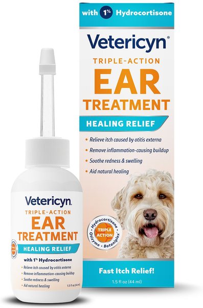 Show full view: Vetericyn Triple-Action Ear Treatment for Dogs & Cats, 1.5-fl oz bottle slide 1 of 6
