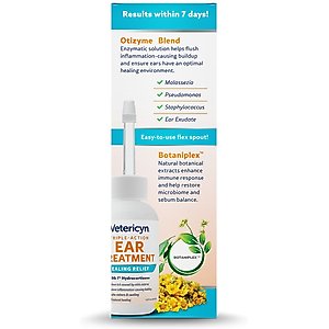 Vetericyn Triple-Action Ear Treatment for Dogs & Cats, 1.5-fl oz bottle
