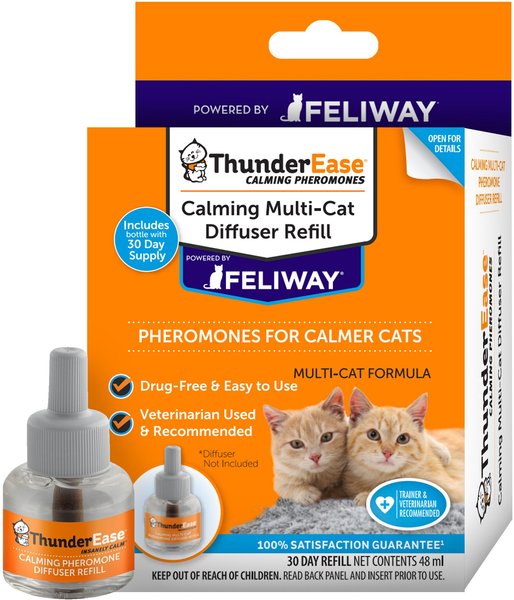 ThunderEase Multi-Cat Calming Diffuser Refill for Cats, 30 day, 1 count slide 1 of 6