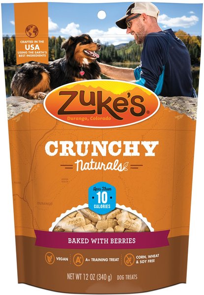 Zukes Crunchy Naturals Baked with Berries 10s Dog Treats Zukes Crunchy Naturals Baked with Berries 10s Dog Treats