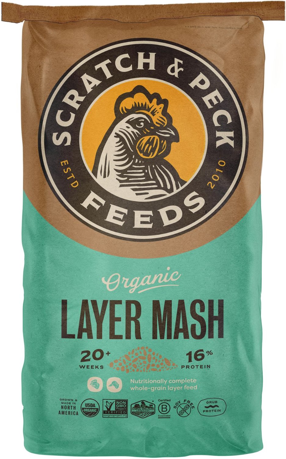 Scratch & Peck Feeds Naturally Free Organic Layer 16% Poultry Feed