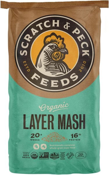 Scratch & Peck Feeds Naturally Free Organic Layer 16% Chicken & Duck Feed, 25-lb bag slide 1 of 8