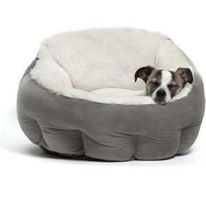 Best Friends by Sheri OrthoComfort Ilan Bolster Cat & Dog Bed, Grey, Standard