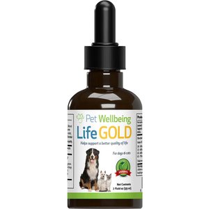 Pet Wellbeing Life GOLD Bacon Flavored Liquid Immune Supplement for Dogs, 2-oz bottle