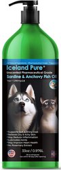 Iceland Pure Pet Products Unscented Pharmaceutical Grade Sardine & Anchovy Oil Liquid Dog & Cat Supplement, 33-oz bottle slide 1 of 3