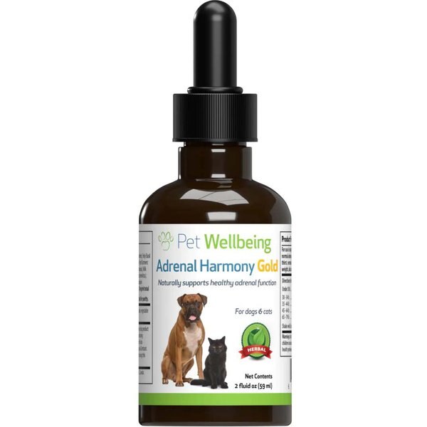 PET WELLBEING Adrenal Harmony Gold Bacon Flavored Liquid Supplement for