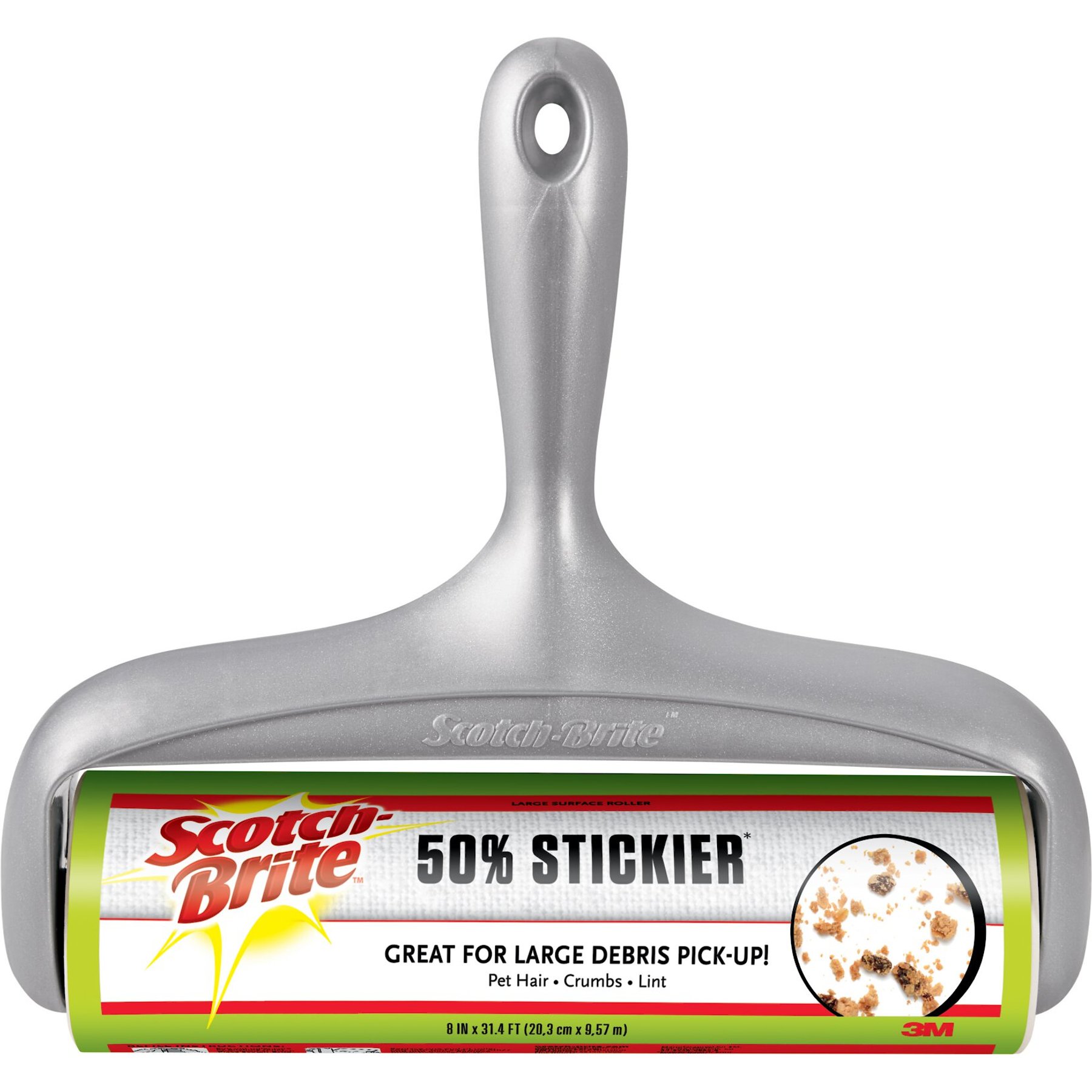 Scotch-Brite 50% Stickier Large Surface Lint Roller, Works Great On Pet  Hair, 60 Sheets 