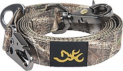Browning Classic Webbing Camo Nylon Reflective Standard Dog Leash, Realtree Max 7, 6-ft long, 1-in wide