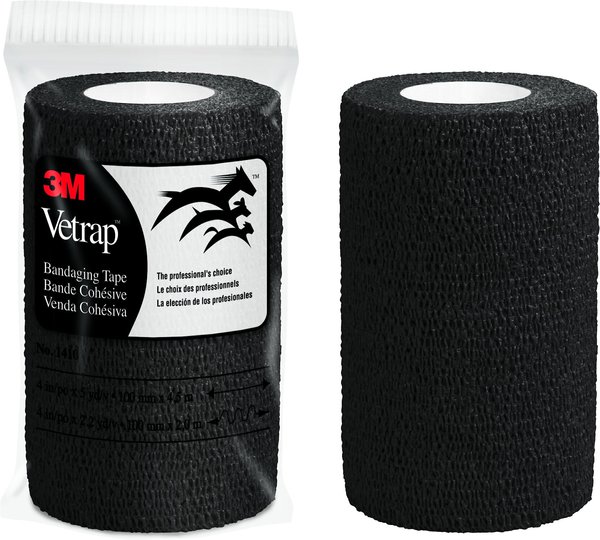 3M VetRap Horse Bandage, 4-in, Black slide 1 of 3