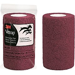 3M VetRap Horse Bandage, 4-in, Burgundy