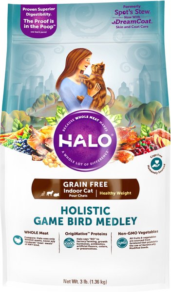 HALO Holistic Game Bird Medley Grain Free Healthy Weight Indoor