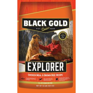 Black Gold Explorer Chicken Meal & Brown Rice Formula Dry Dog Food, 40-lb bag