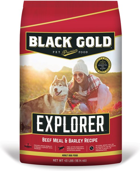 Black Gold Explorer Beef Meal & Barley Formula Dry Dog Food, 40-lb bag slide 1 of 7