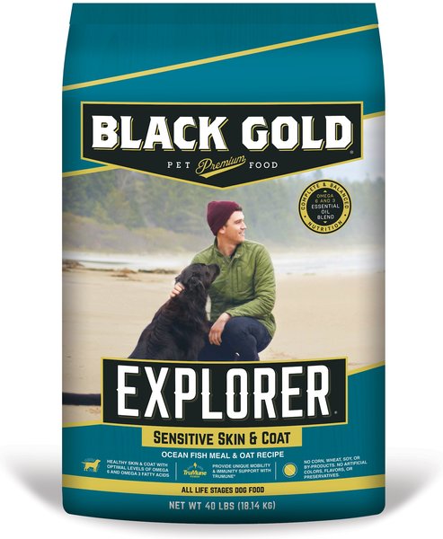 Explorer Sensitive Skin & Coat Ocean Fish Meal & Oat Recipe Dry Dog Food, 40-lb bag slide 1 of 9