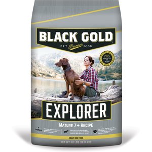 Black Gold Explorer Mature 7+ Formula Dry Dog Food, 40-lb bag