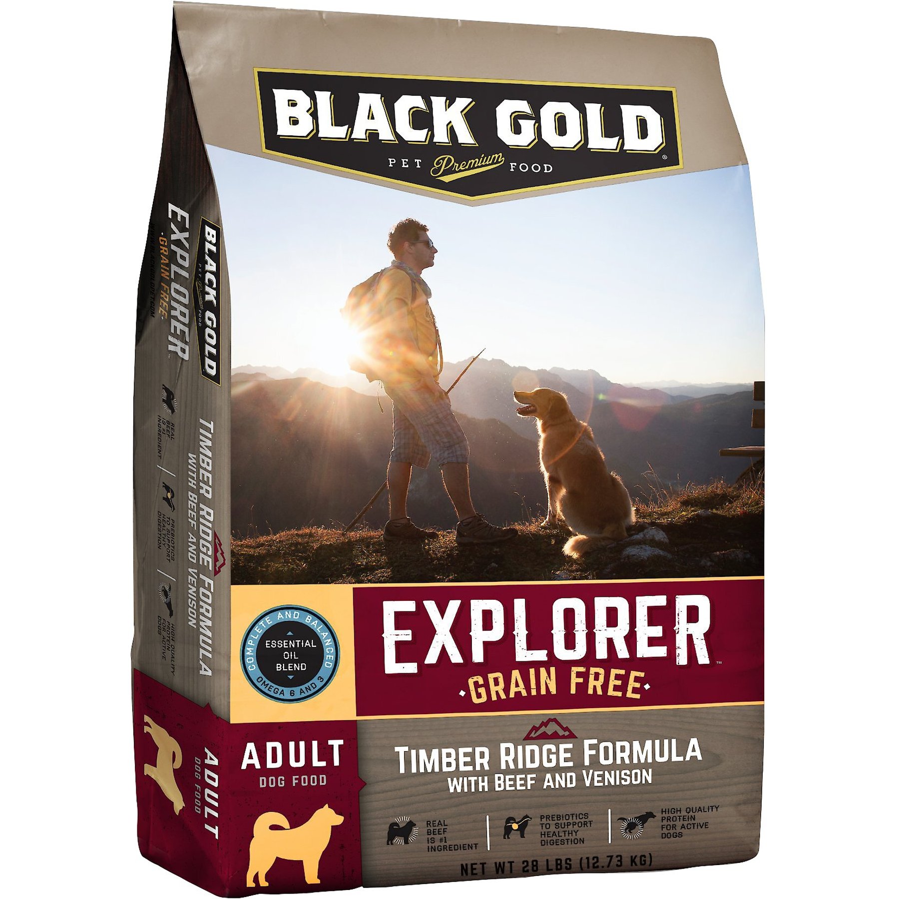 BLACK GOLD Explorer Timber Ridge Formula with Beef Venison Grain