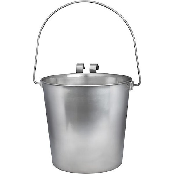 Advance Pet Products Heavy Stainless Steel Round Bucket 2-Quart