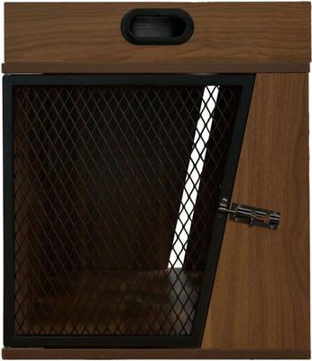 Show full view: Designer Pet Products Lucky Kennels Penny Furniture Style Dog Crate, Dark Wood/Walnut, Small slide 3 of 3