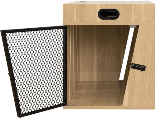 Show full view: Designer Pet Products Lucky Kennels Penny Furniture Style Dog Crate, Light Wood/Oak, Medium slide 5 of 8