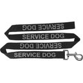 Dogline Reflective Service Dog Leash, Black, 48-in, 5/8-in