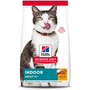 Hill's Science Diet Adult 11+ Indoor Age Defying Dry Cat Food, 7-lb bag
