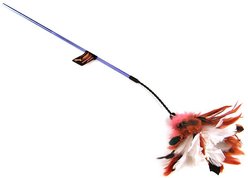 PURRfect Cr-inkle Bouncer Wand Cat Toy, Color Varies, 18-in
