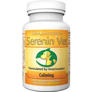 Animal Necessity Serenin Vet Natural Calming Dog & Cat Supplement, 45 count