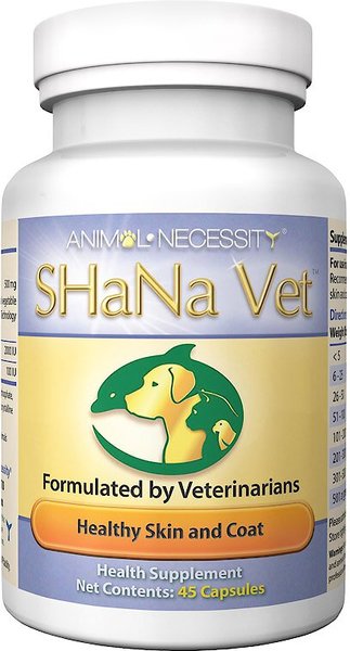 Animal Necessity ShaNa Vet Natural Skin & Coat Dog & Cat Supplement, 45 count slide 1 of 3