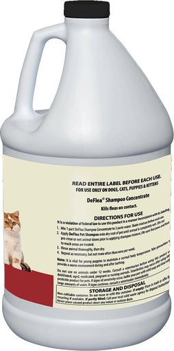 Natural Chemistry Miracle Care De Flea Shampoo Concentrate for Dogs & Cats, 1-gal