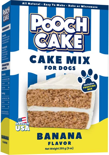 Pooch Cake Banana Cake Mix & Frosting Dog Treat, 9-oz box slide 1 of 4