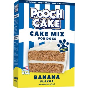 Pooch Cake Banana Cake Mix & Frosting Dog Birthday Cake, 9-oz box