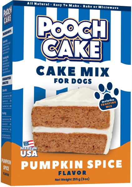 Pooch Cake Wheat-Free Pumpkin Spice Cake Mix & Frosting Dog Treat, 9-oz box slide 1 of 3