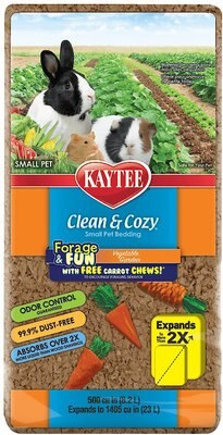 Kaytee Clean & Cozy Forage Fun Small Animal Vegetable Garden Bedding, 23-L, slide 1 of 1