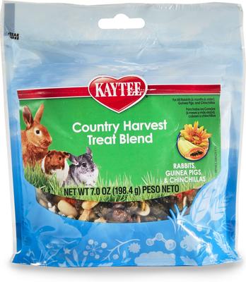 Show full view: Kaytee Country Harvest Blend Rabbit, Guinea Pig & Chinchilla Treats, 7-oz bag slide 4 of 6
