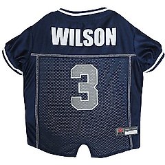 Pets First Russell Wilson Mesh Dog & Cat Jersey, Medium