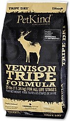 PetKind Tripe Dry Grain-Free Venison Tripe Formula Dry Dog Food, 25-lb bag
