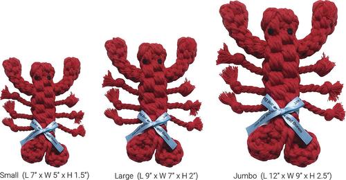Show full view: Jax and Bones Louie the Lobster Rope Dog Toy, Jumbo slide 5 of 7