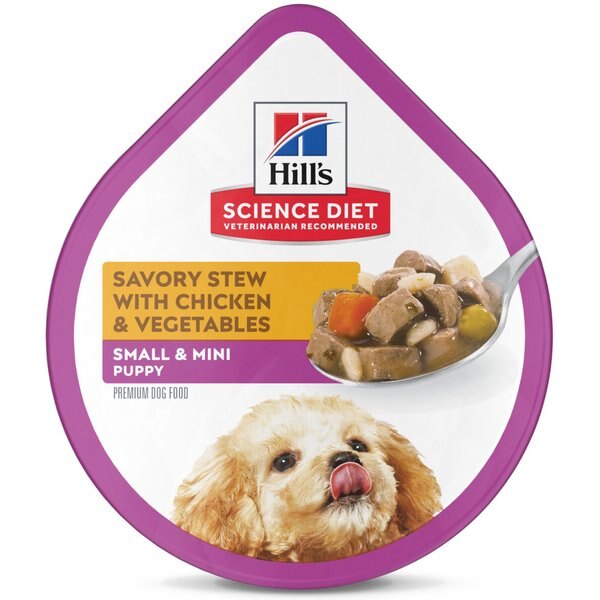 HILL'S SCIENCE DIET Puppy Savory Stew with Chicken & Vegetables Canned Dog Food, 12.8oz, case