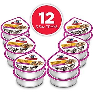 Hill's Science Diet Adult 7+ Small & Mini Savory Chicken & Vegetable Stew Dog Food Trays, 3.5-oz, case of 12