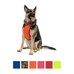 Kumfy Tailz Klimate Cooling/Warming Dog Harness, Bright Orange, Small