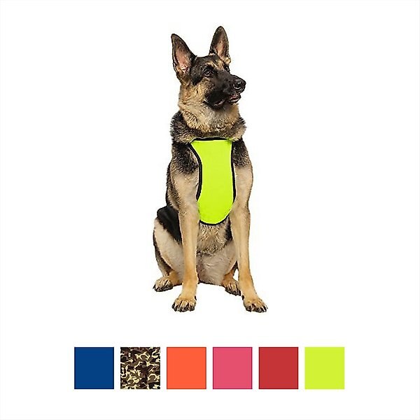 Kumfy Tailz Klimate Cooling/Warming Dog Harness, Yellow, Large slide 1 of 7
