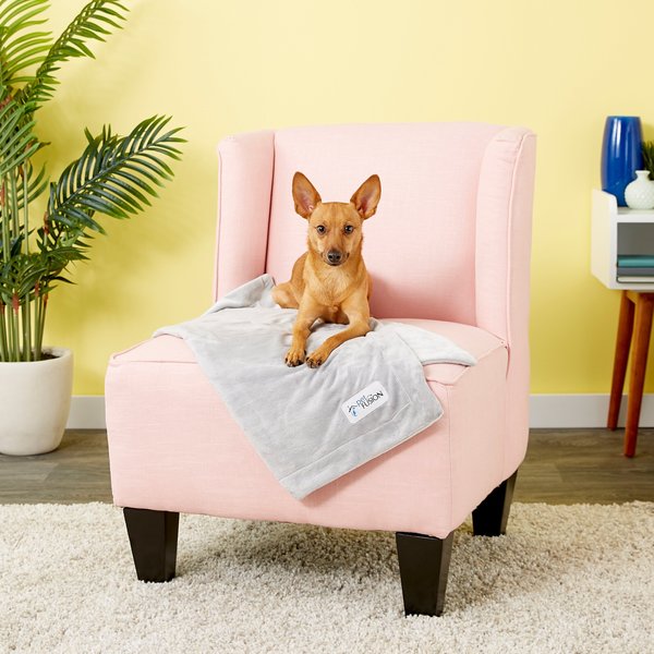 PetFusion Premium Reversible Dog & Cat Blanket, Gray, Small slide 1 of 9