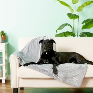 PetFusion Premium Reversible Dog & Cat Blanket, Gray, Large